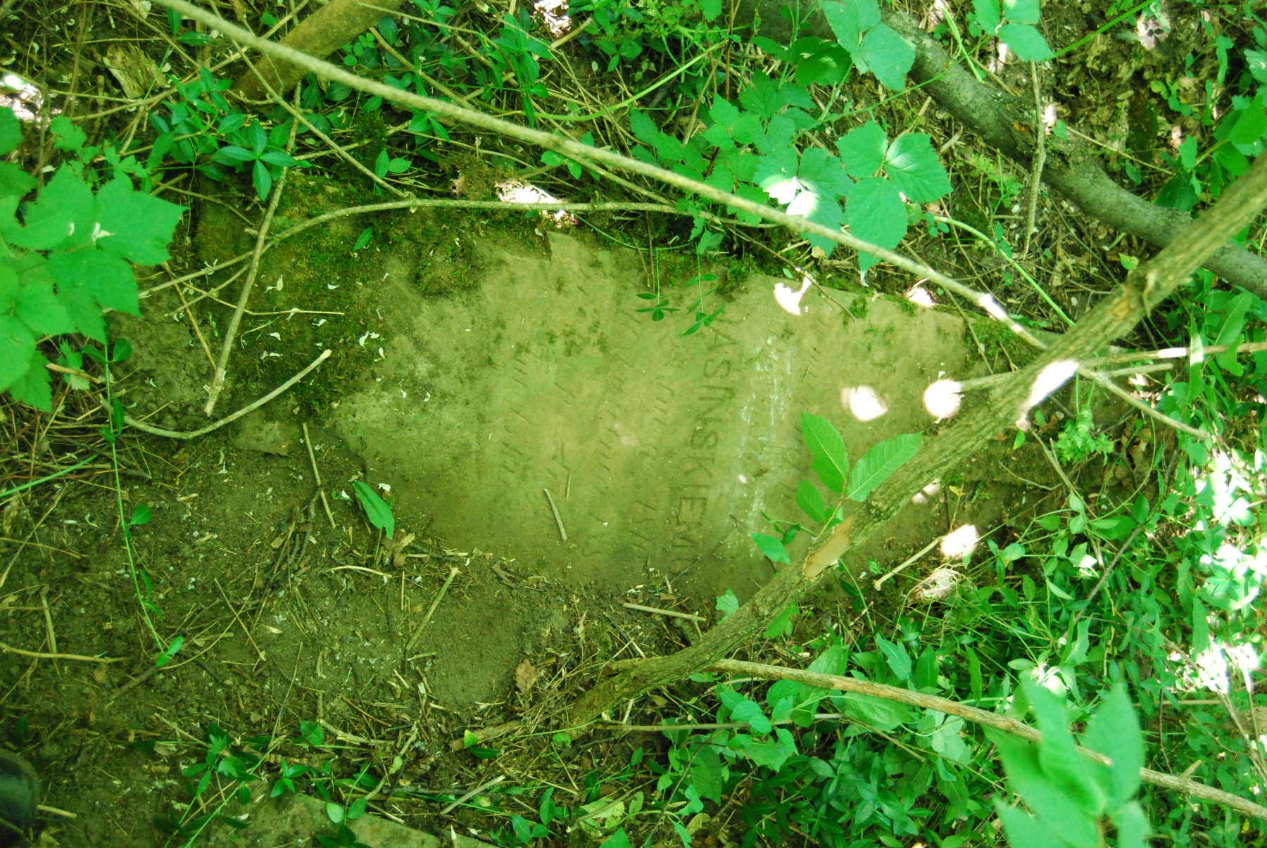 Tombstone of Bronisław Jasiński, Bucniów cemetery