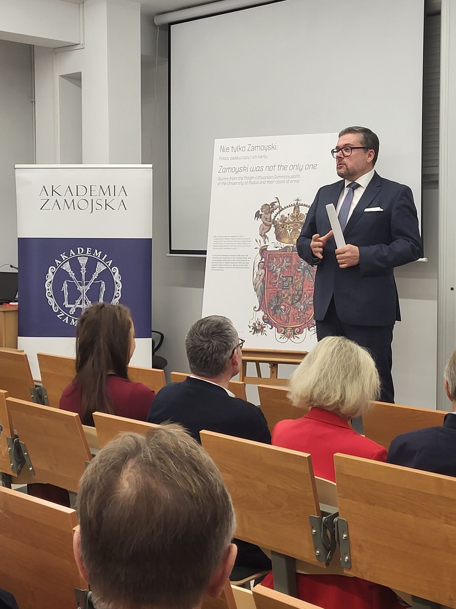 Не тільки Замойські. Польські падуанці та їхні герби, відкриття виставки в Замойській академії в Замості