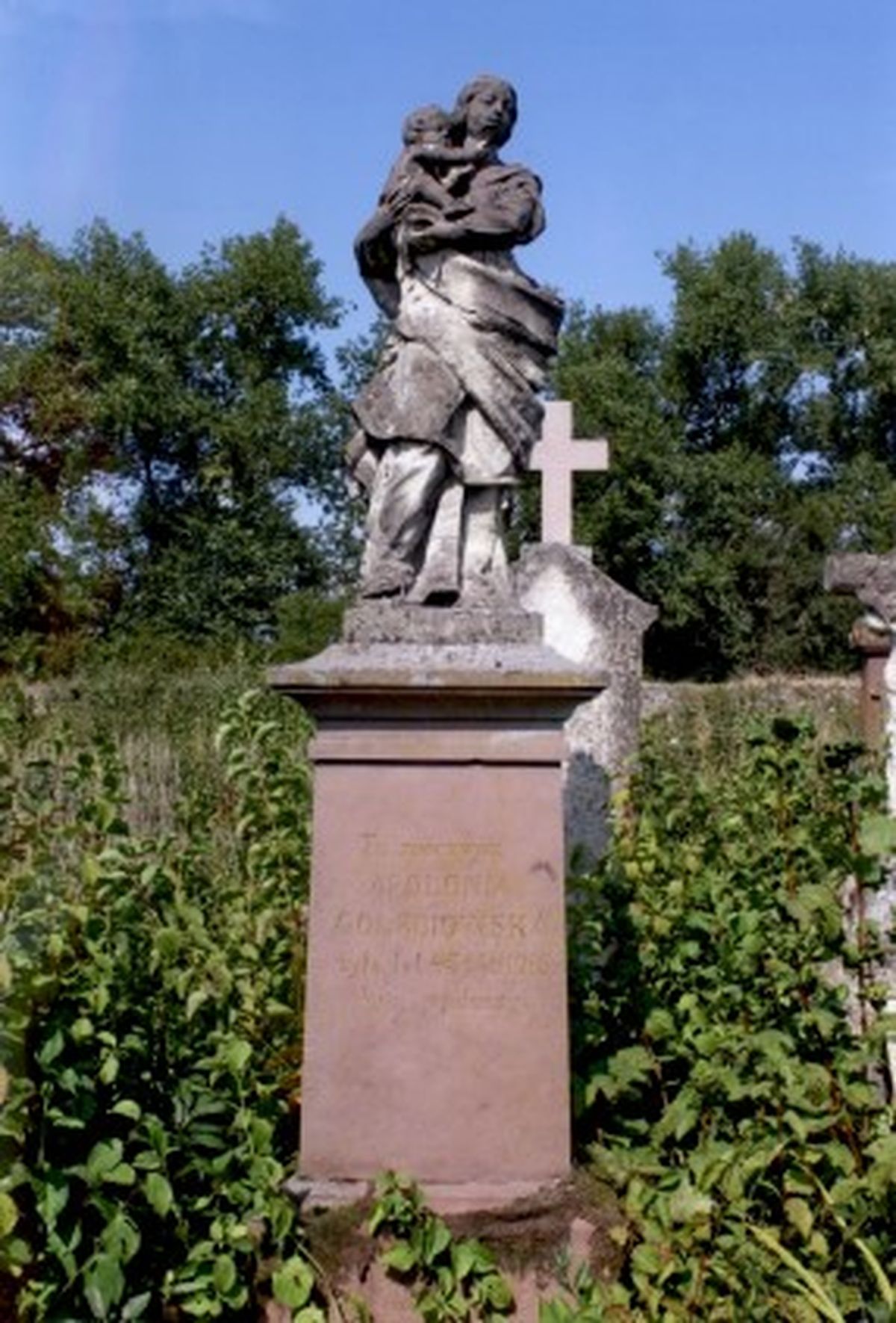 Gravestone of Apolonia Golębiowska, cemetery in Strusowo