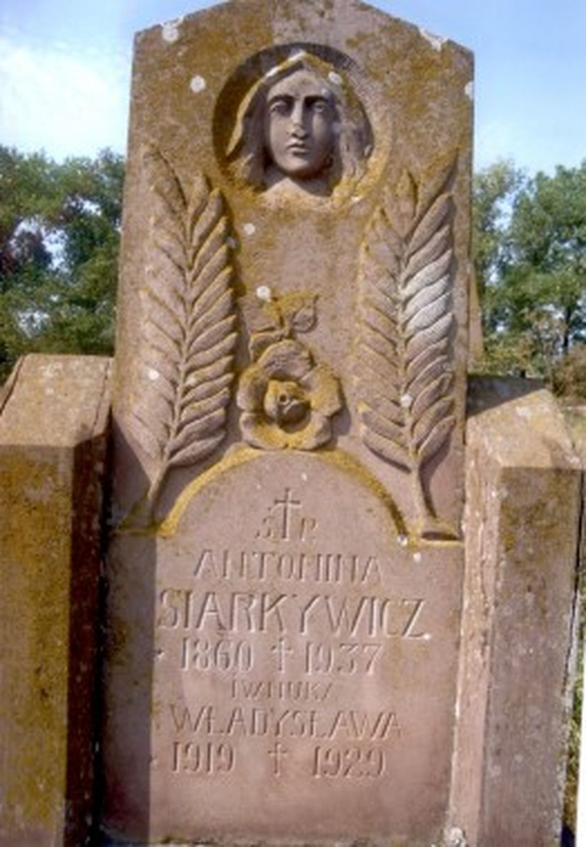 Tombstone of Antonin Siarkywicz, Władysław Siarkywicz, Strusowo cemetery