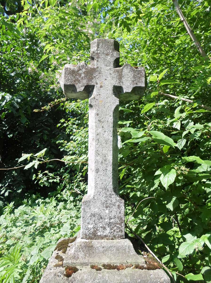 Cross from the gravestone of František Herzmánek, Bucnikov cemetery