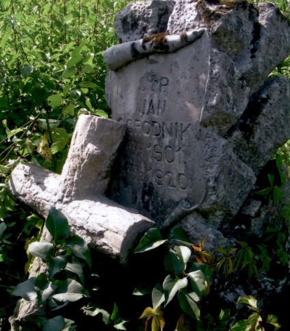 Nagrobek Jan Ogrodnik, cmentarz w Strusowie