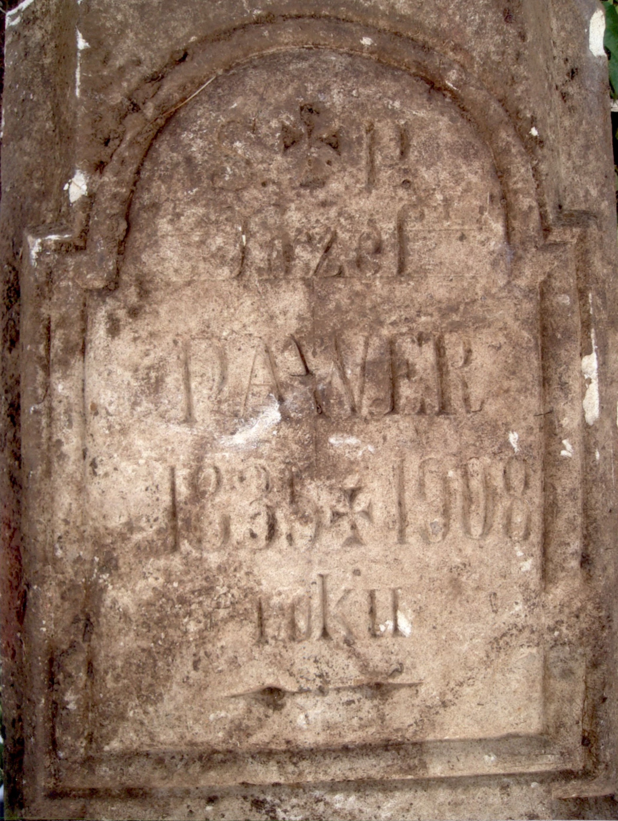 Tombstone of Jozef Pawer, Strusov cemetery