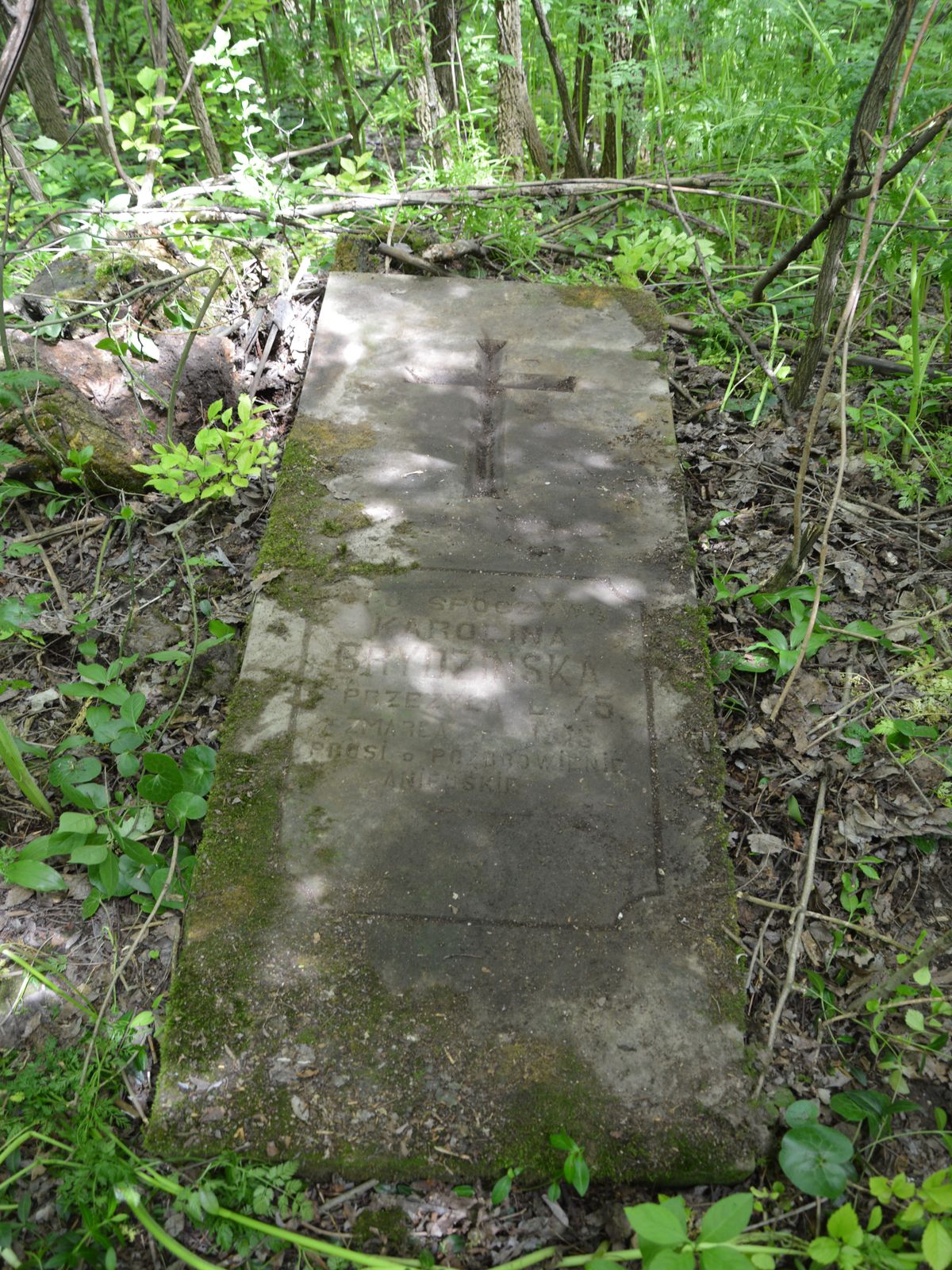 Tombstone of Karolina Brydzinska