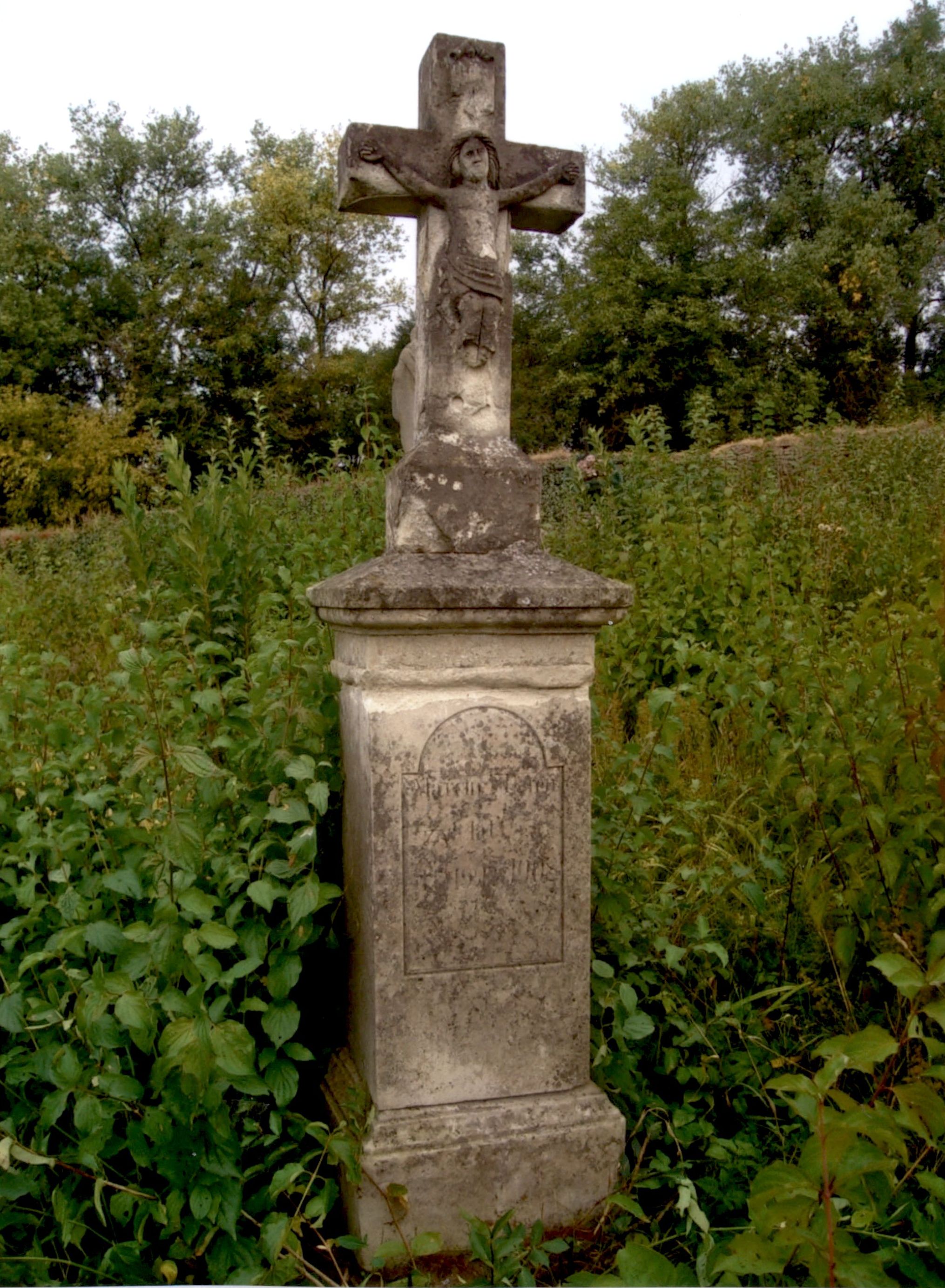 Gravestone Marcin Dereń, cemetery in Strusowo