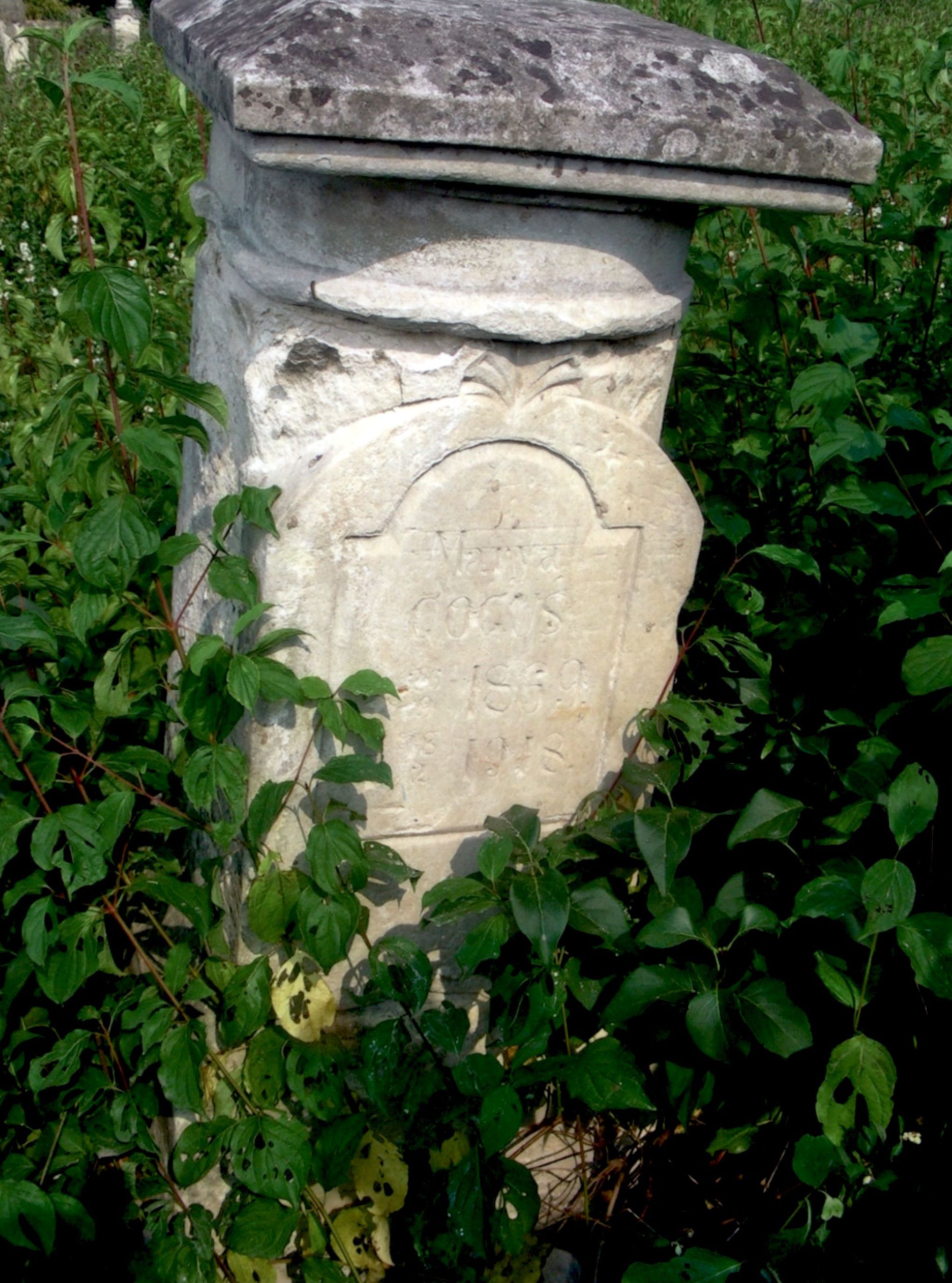 Tombstone of Maria Goguś, cemetery in Strusowo