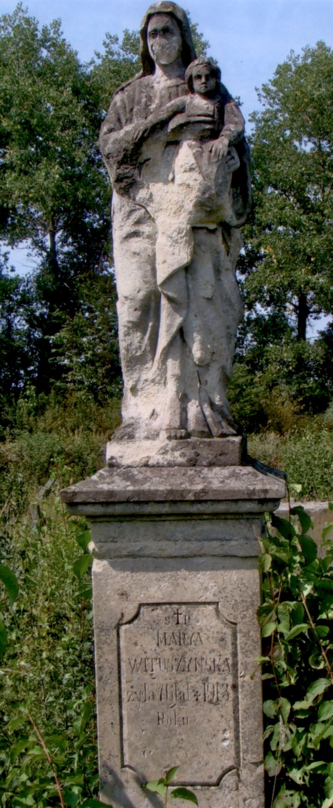 Gravestone Maria Wituszyńska, Strusowo cemetery