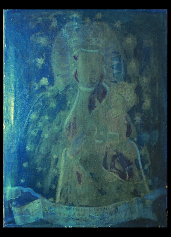 Image of Our Lady of Tywrova, restoration work