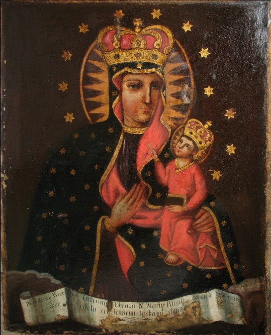 Image of Our Lady of Tywrova, state after restoration work