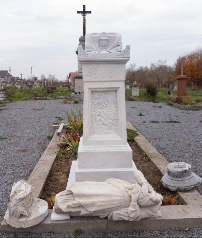 Tombstone in the cemetery in Yavrovo, state after restoration works