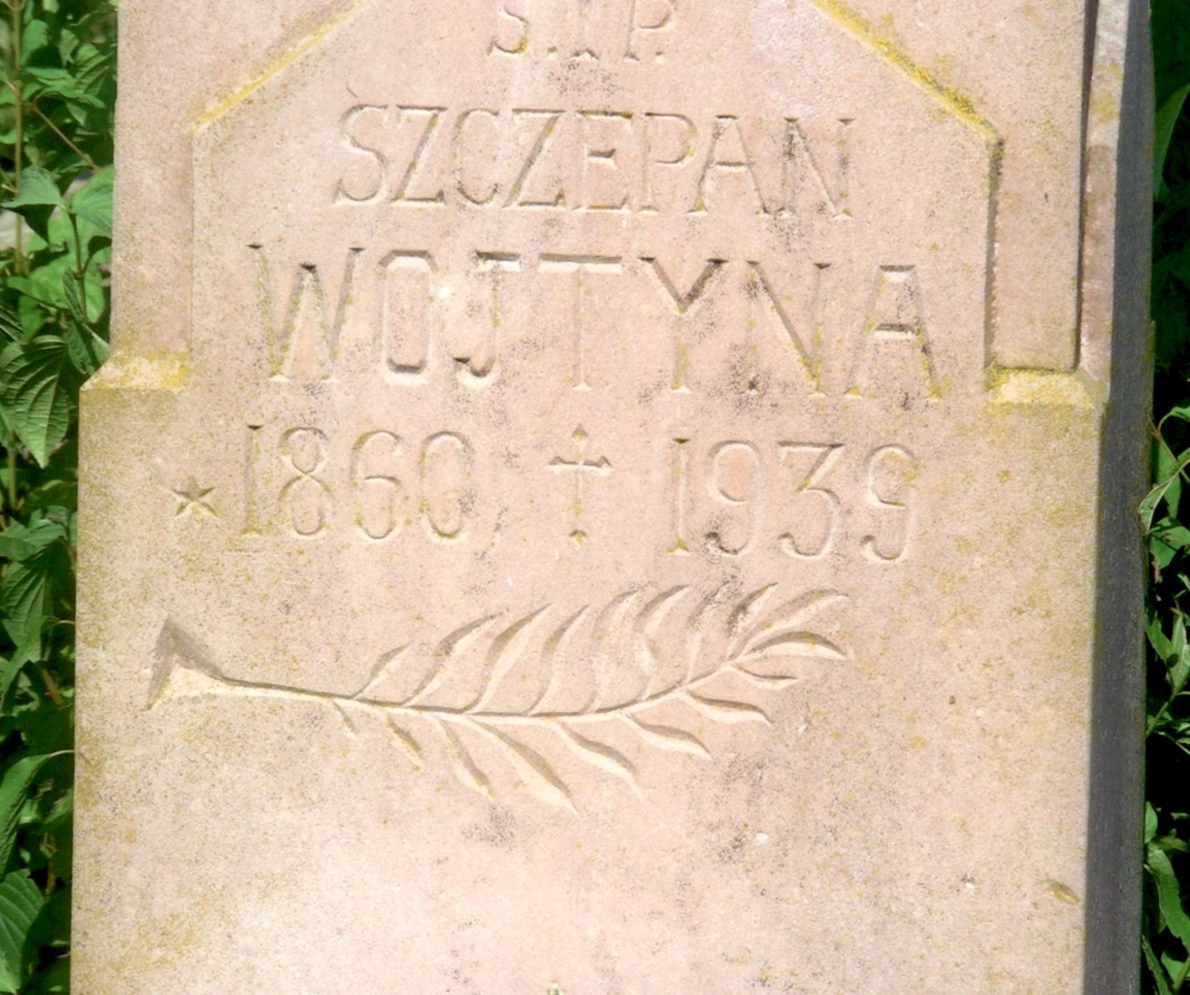 Gravestone of Szczepan Wojtyna, Strusowo cemetery