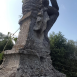 Fotografia przedstawiająca Column with sculpture of Sorrowful Christ in Nemirov, restoration work