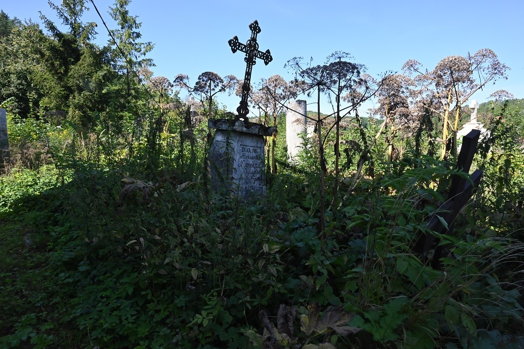 Nagrobek Aleksandra Niemekszy na cmentarzu Bazyliańskim w Krzemieńcu