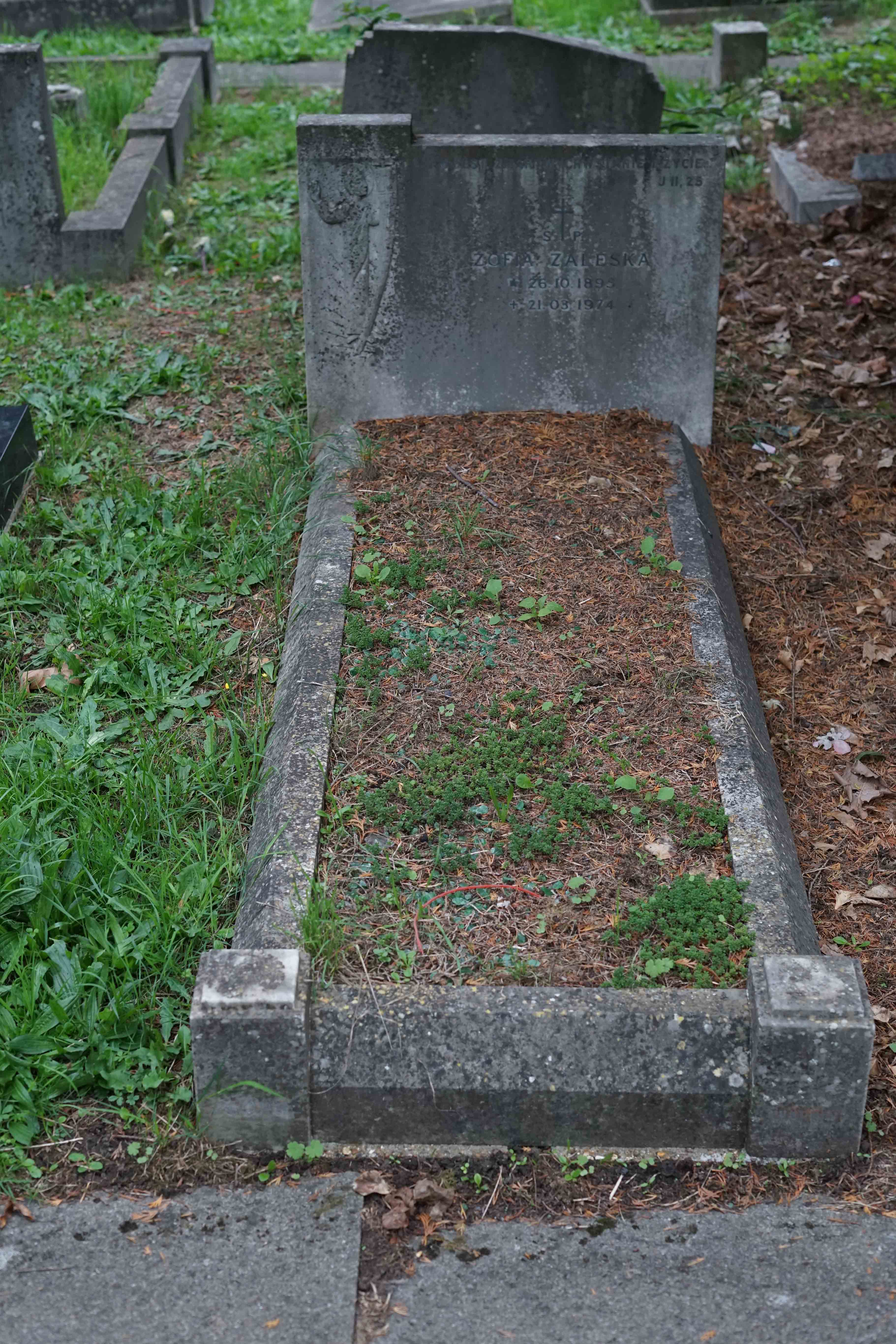 Tombstone of Zofia Zaleska