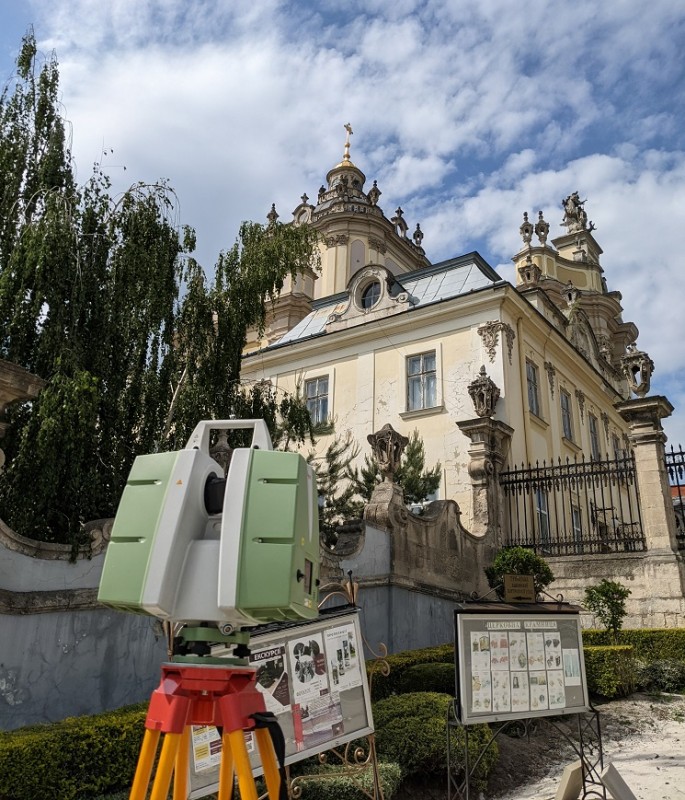 Scanning St. George Cathedral in Lviv