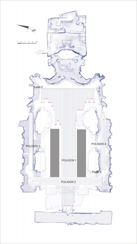 Map of the Church of the Holy Spirit in Vilnius