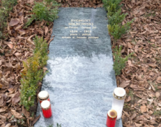 Płyta nagrobna Zygmunta Miłkowskiego na cmentarzu Boix-de Vaux w Lozannie (Szwajcaria), po zakończeniu prac konserwatorskich