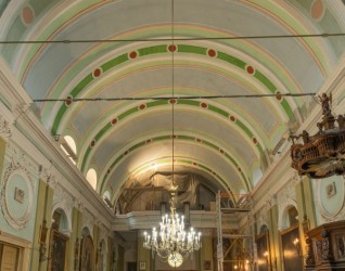 Sklepienia kościoła pw. Świętych Apostołów Piotra i Pawła w Tbilisi, po zabezpieczeniu