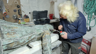 Figura św. Jana z Dukli, prace konserwatorskie