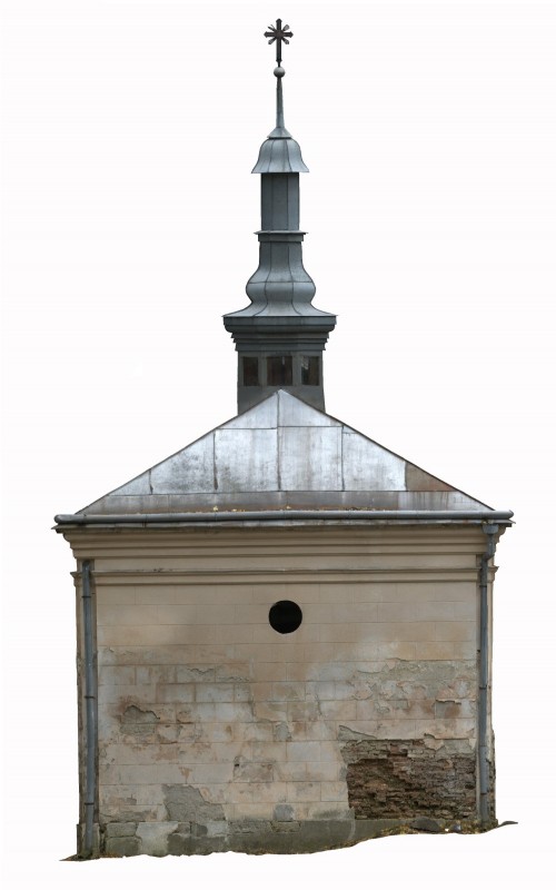 Eastern elevation of the Dunin-Borkowski Chapel, before conservation work