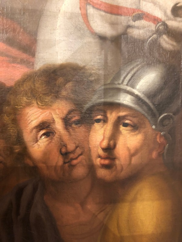 Farewell to Sts. Peter and Paul, Franciszek Smuglewicz - detail after conservation work, Vilnius, 2020