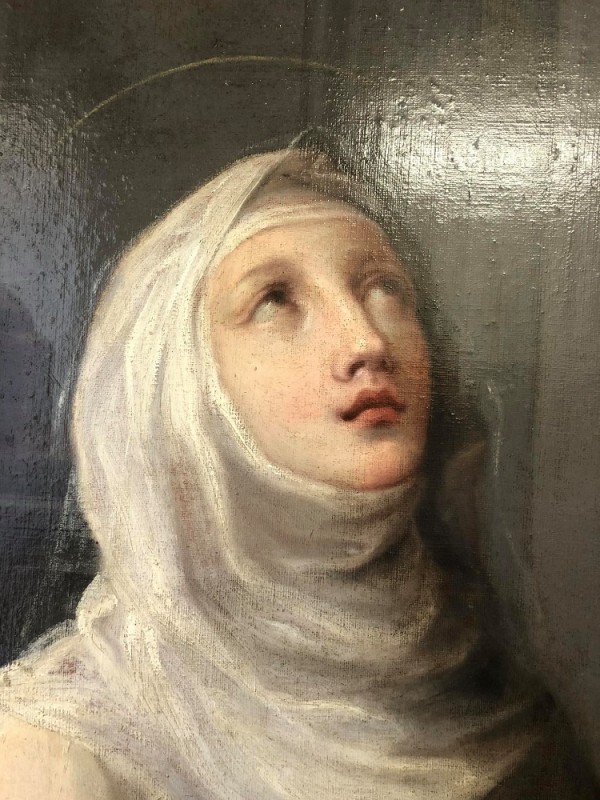 Detail from the painting "Saint Jadwiga of Silesia under the Cross" by Szymon Czechowicz