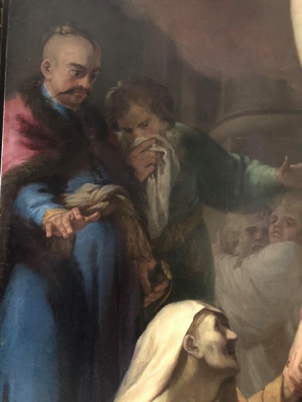 Fragment of the painting "Resurrection of Peter" by Szymon Czechowicz