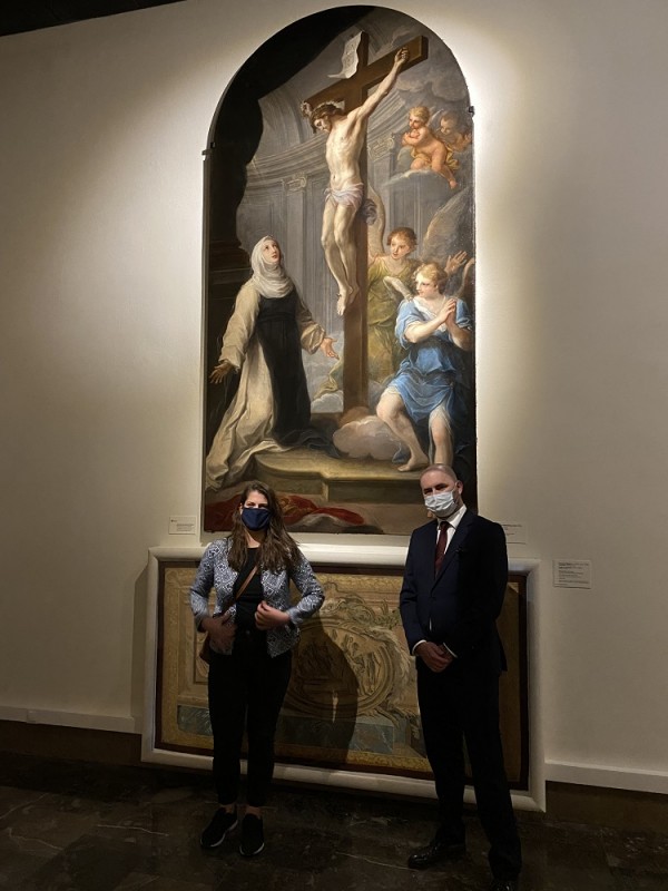 Szymon Czechowicz, "Saint Jadwiga of Silesia under the Cross", exhibition at the MNK, 2020