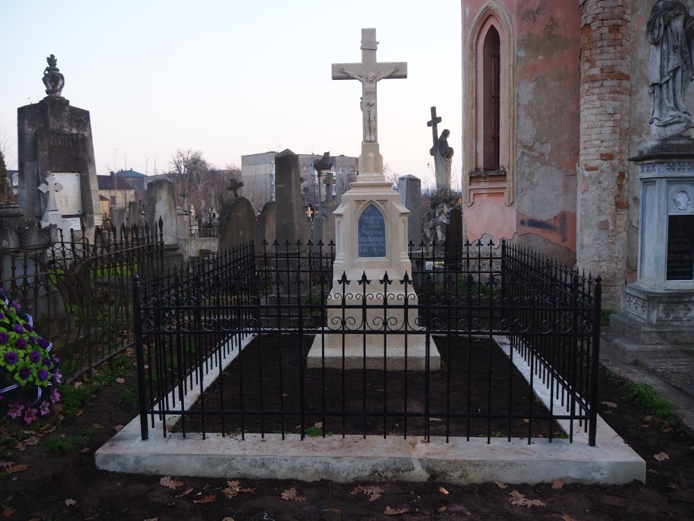 Tombstone of Rev. Florian Mitulski - after restoration work has been completed