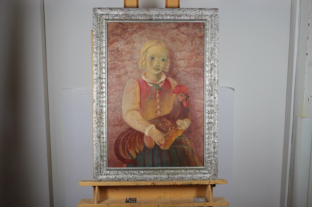 Photo montrant Paintings at the Polish Museum in Chicago, conservation work