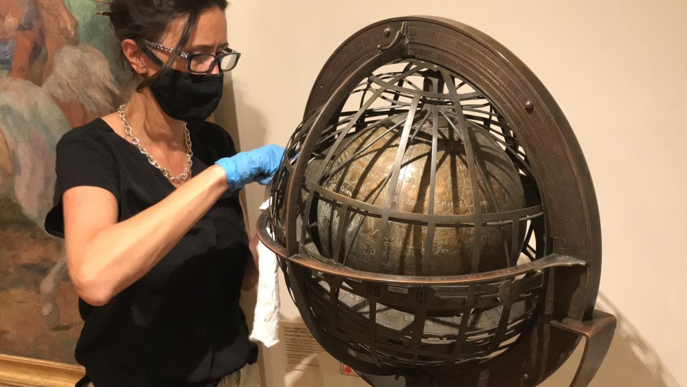 Jagiellonian Globe from the Polish Museum in Chicago, conservation work