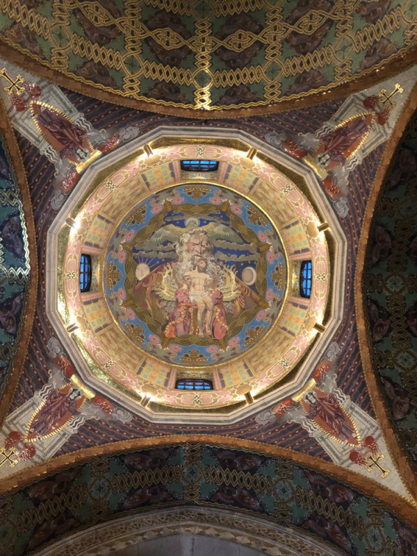Mosaic decorating the dome of the Armenian Cathedral in Lviv