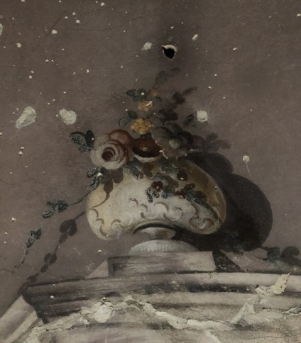 Malowidło w kościele pw. św. Stanisława i św. Krzysztofa w Hussakowie, prace konserwatorskie