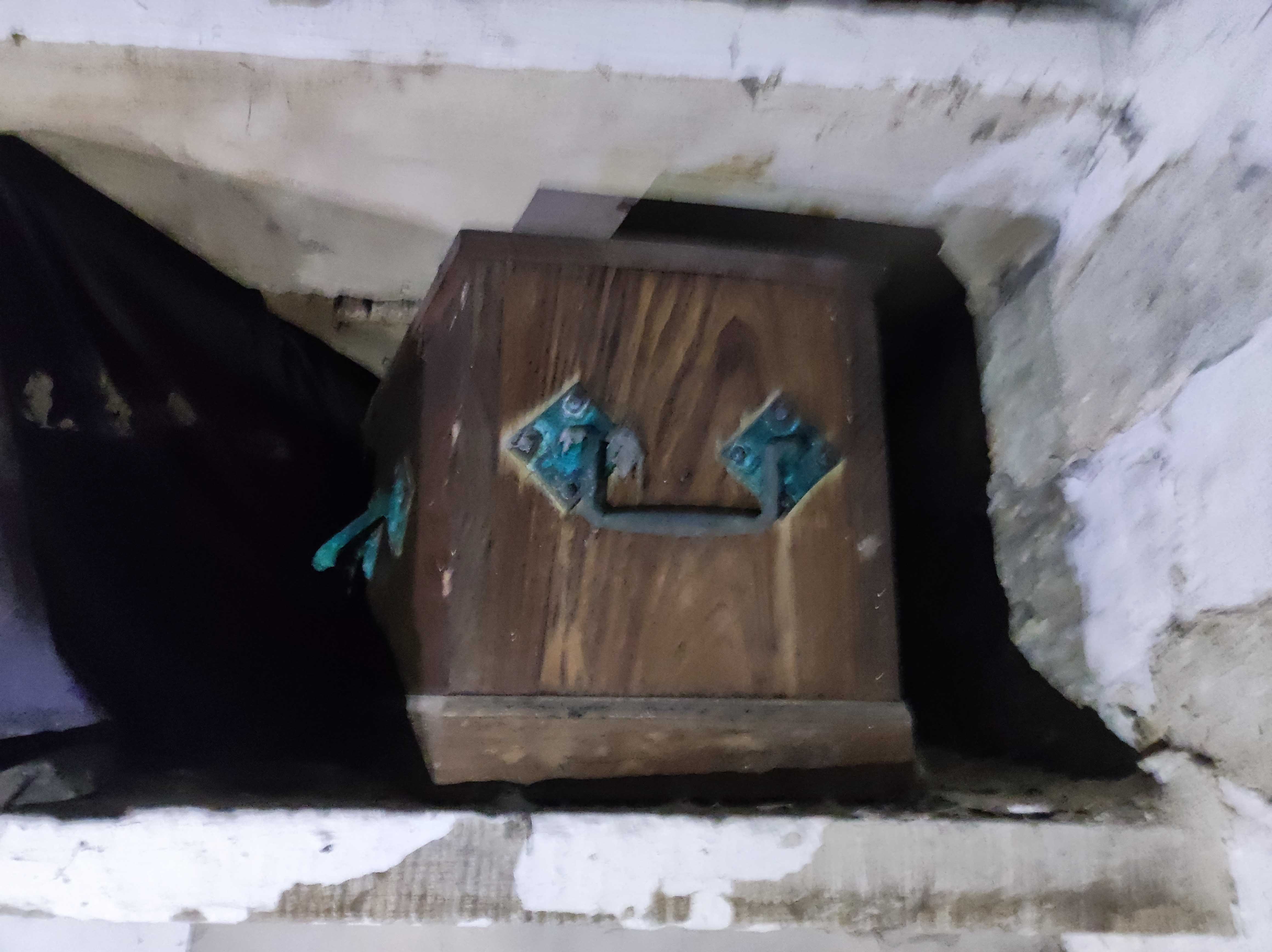 Kazimierz Tyszka's coffin in the catacombs