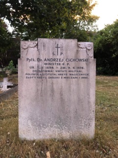Gravestone of Andrzej Cichowski, Ada Kaczkowska and the Uziembło family, Load Cemetery, London