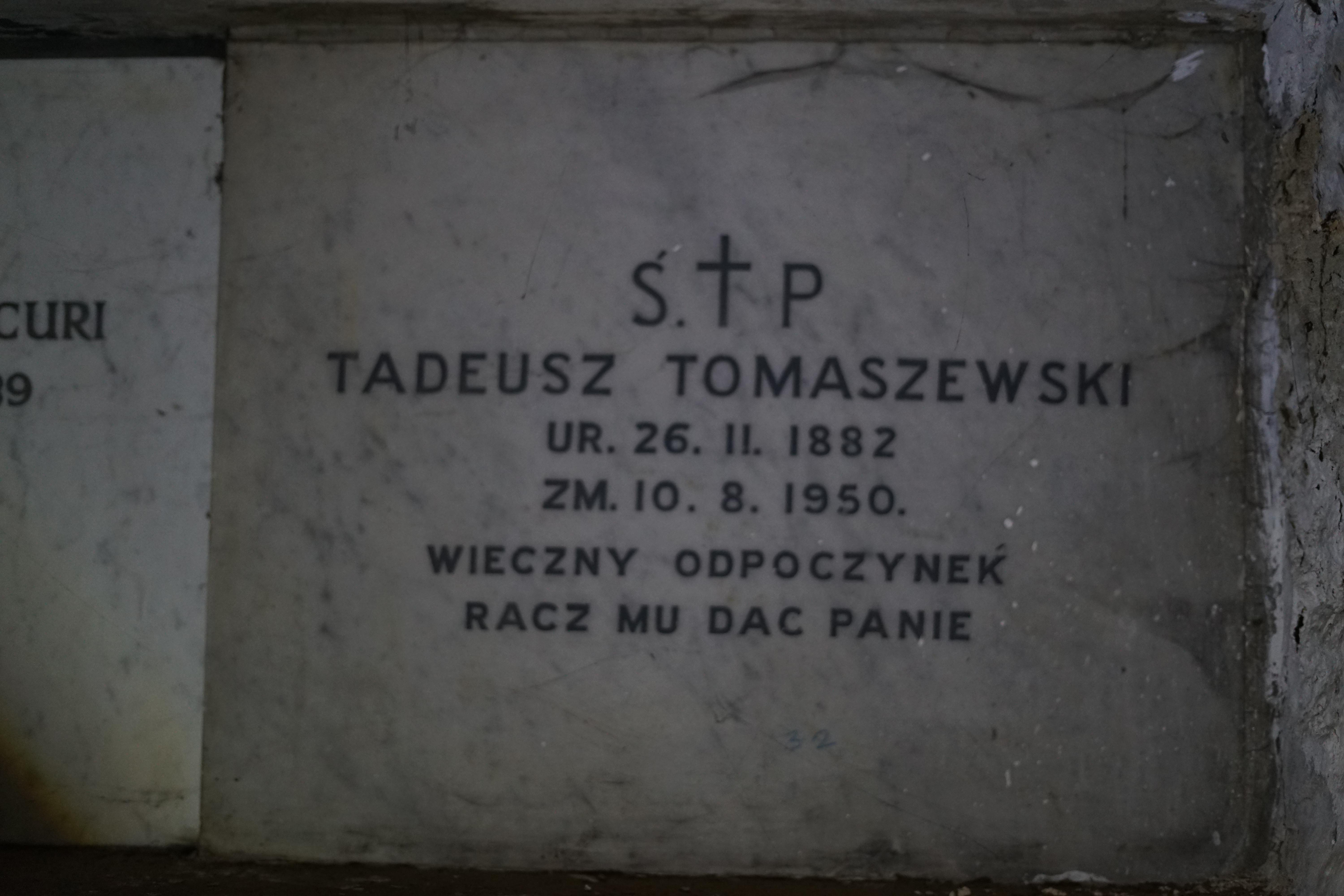 Pochówek Tadeusza Tomaszewskiego