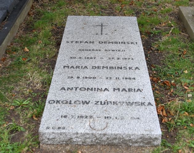 Tombstone of Maria and Stefan Dembiński and Antonina Okorna-Zubakowska, London