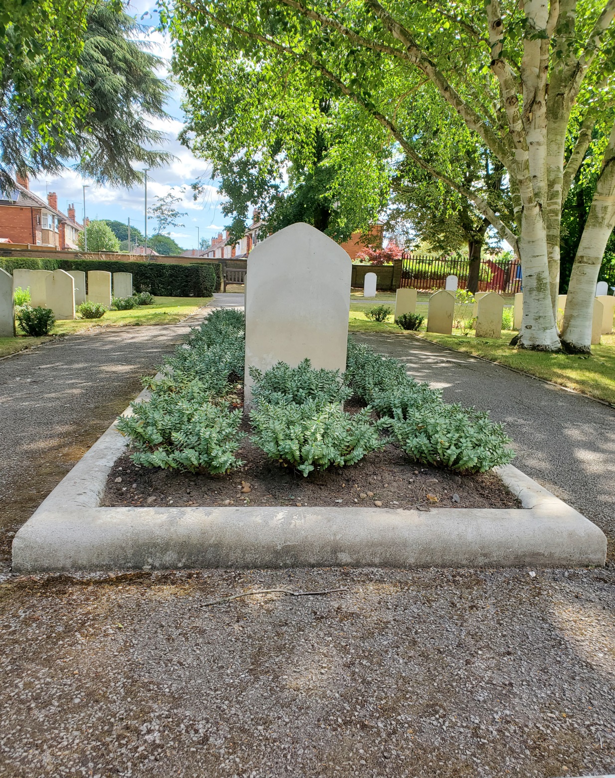 Tombstone of August Zaleski, Polish Airmen Cemetery, Newark-upon-Trent