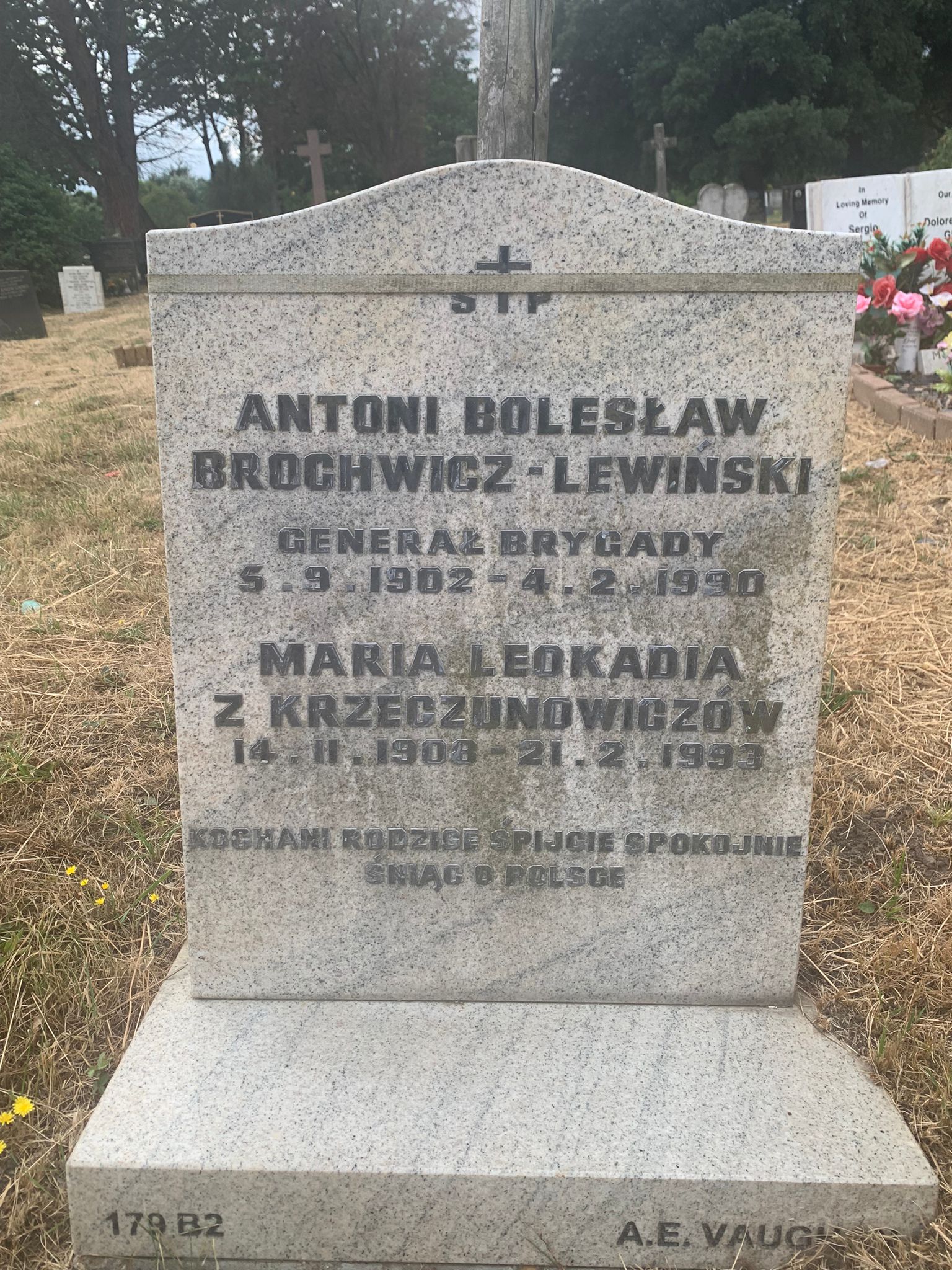Tombstone of Antoni Brochwicz-Lewiński