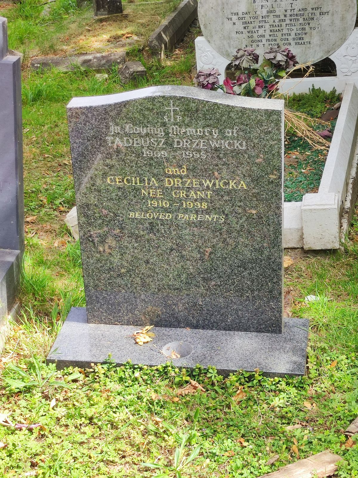 Tombstone of Cecilia Drzewicka and Tadeusz Drzewicki