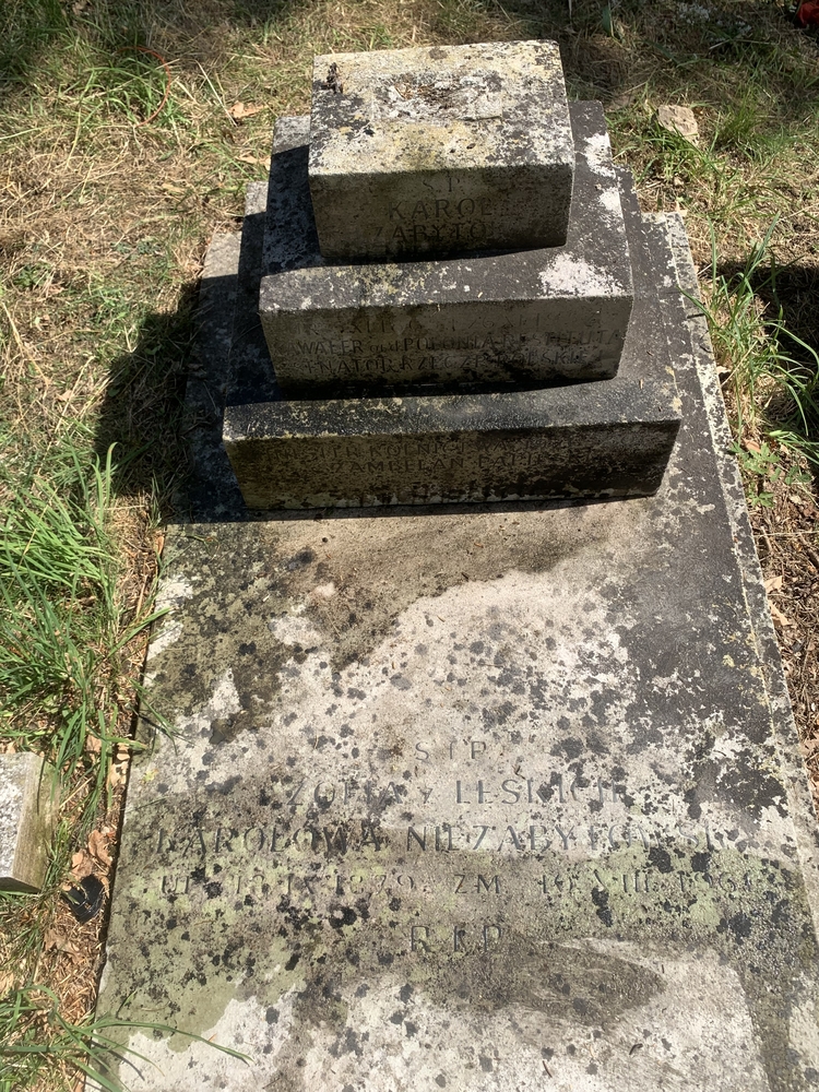 Tombstone of Anna and Karol Niezabytowski, Beckenham Cemetery, London