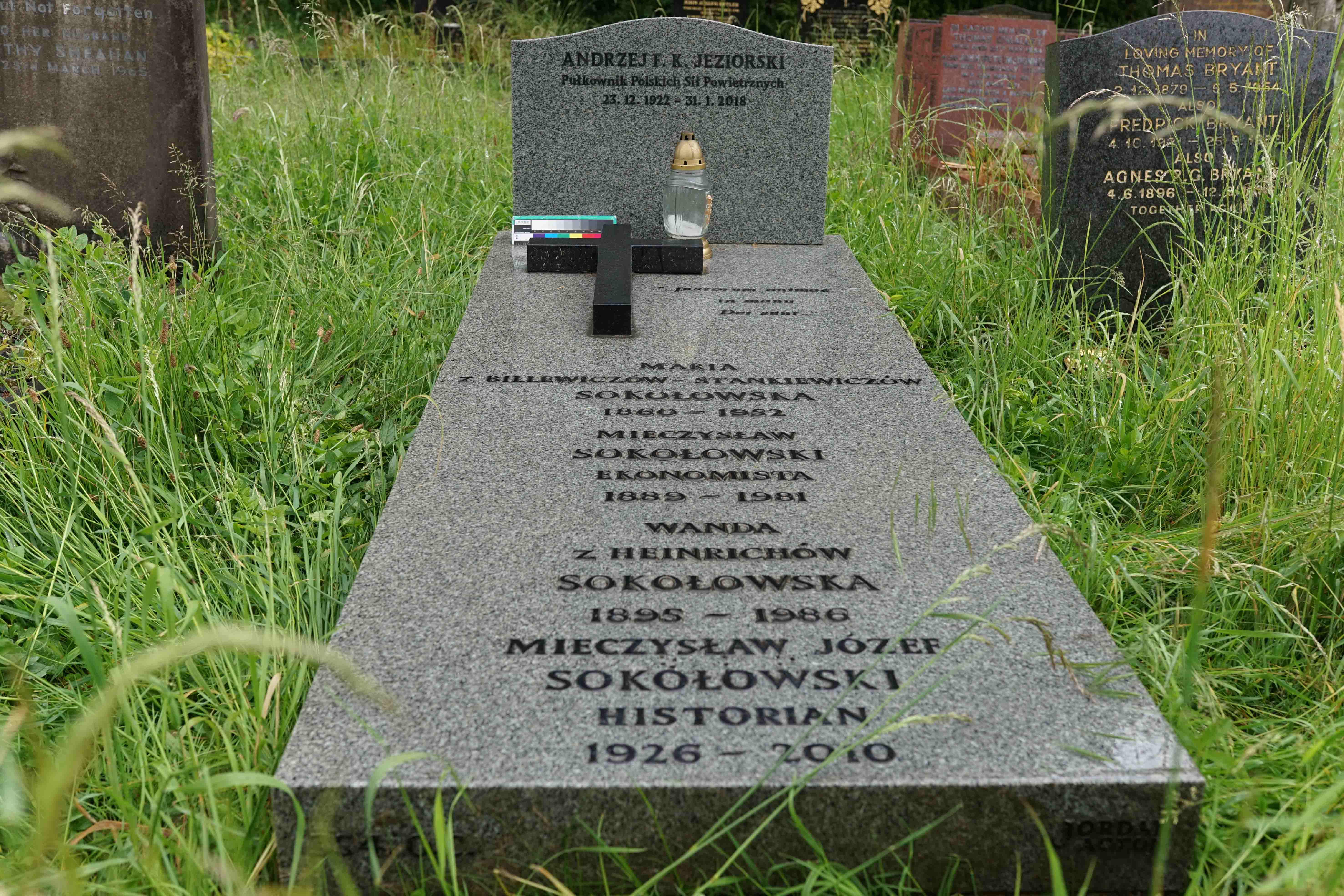 Tombstone of Andrzej Jeziorski and the Sokołowski family