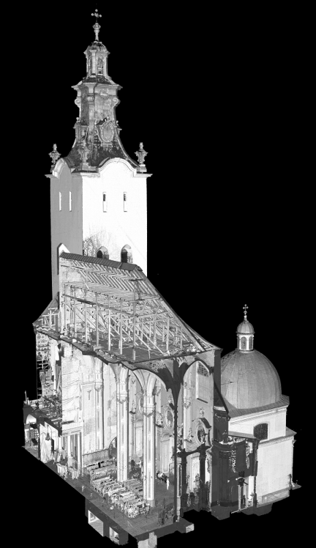 Archcathedral Basilica of the Assumption of the Blessed Virgin Mary - laser scanning