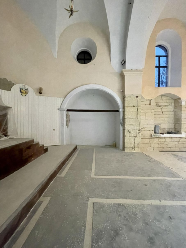 St. Stanislaus Church, interior, restoration work