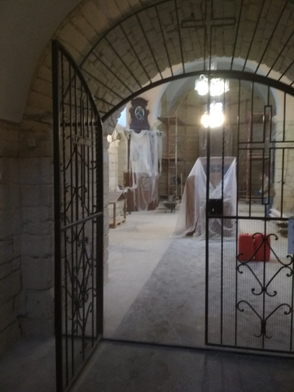 St. Stanislaus Church, interior, restoration work