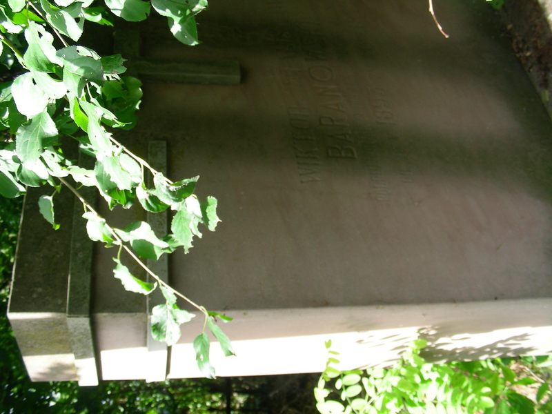 Tombstone of Wiktor Baranowski, Trembowla cemetery, sector 5