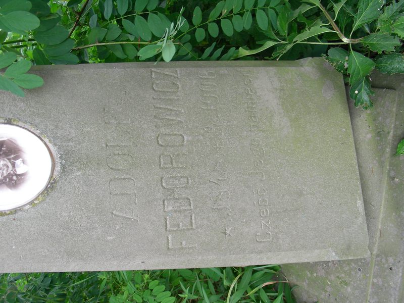 Tombstone of Adolf Fedorowicz, Trembowla cemetery, sector 5