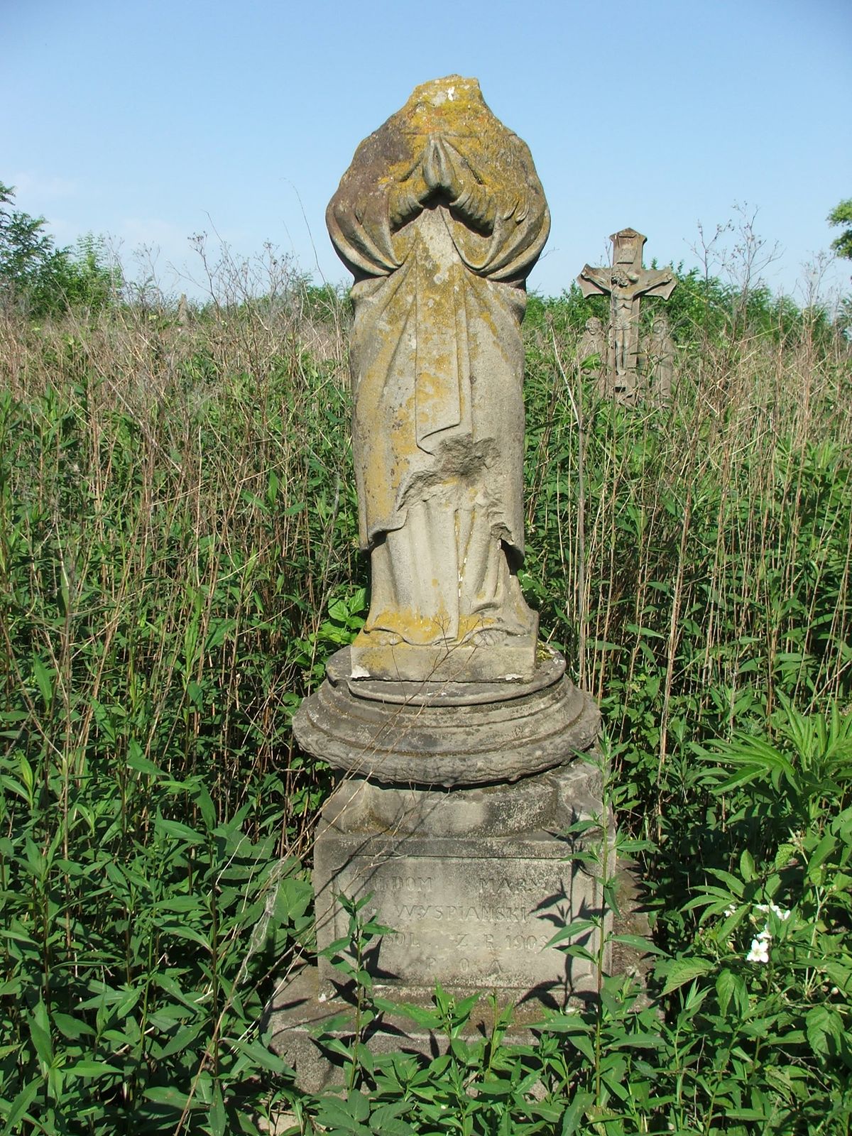 Tombstone of Maria Wyspianska, Kozovka cemetery