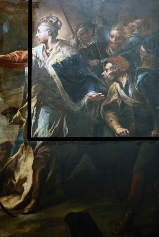 Painting in St Stanislaus Church, restoration work