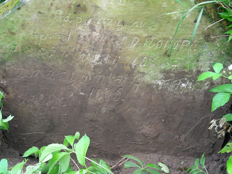 Tombstone of Jan Sokonopa, Trembowla cemetery, sector 5